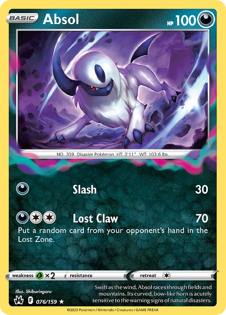 Absol 076/230 — Crown Zenith (English Pokémon TCG card)
