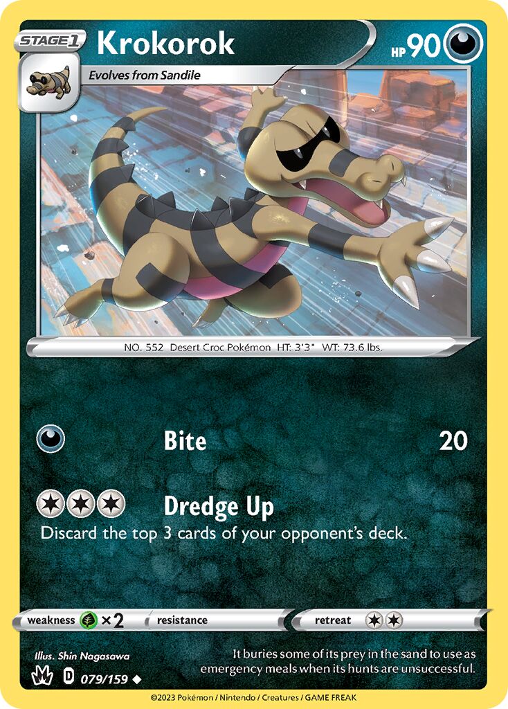Krokorok 079/230 — Crown Zenith (English Pokémon TCG card)