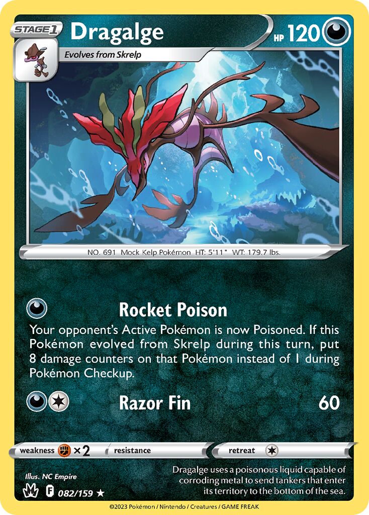 Dragalge 082/230 — Crown Zenith (English Pokémon TCG card)