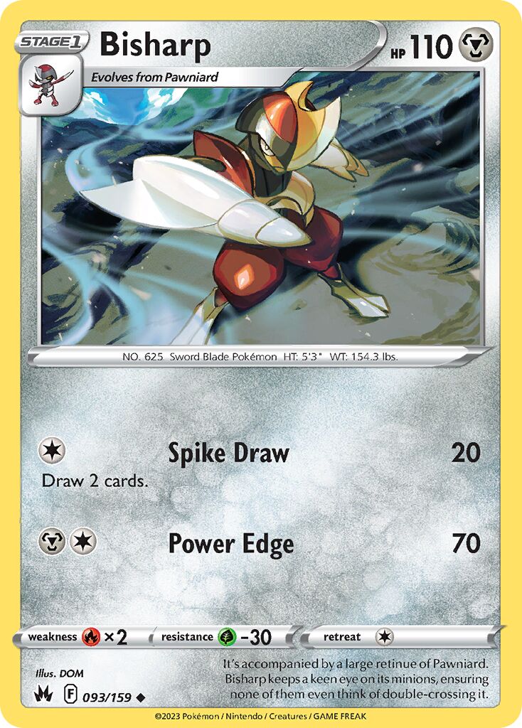 Bisharp 093/230 — Crown Zenith (English Pokémon TCG card)