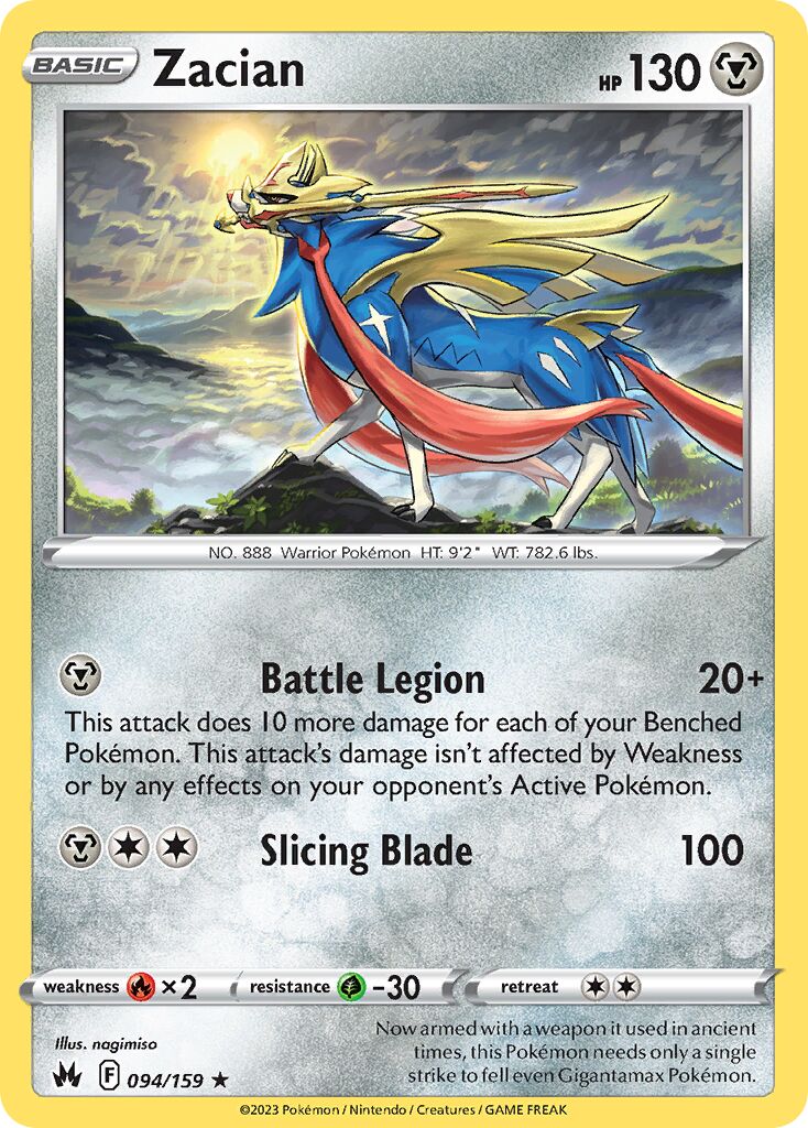 Zacian 094/230 — Crown Zenith (English Pokémon TCG card)