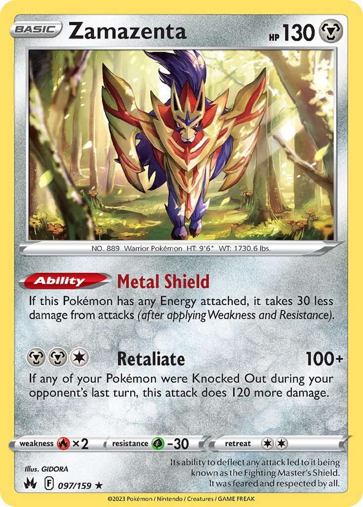 Zamazenta 097/230 — Crown Zenith (English Pokémon TCG card)