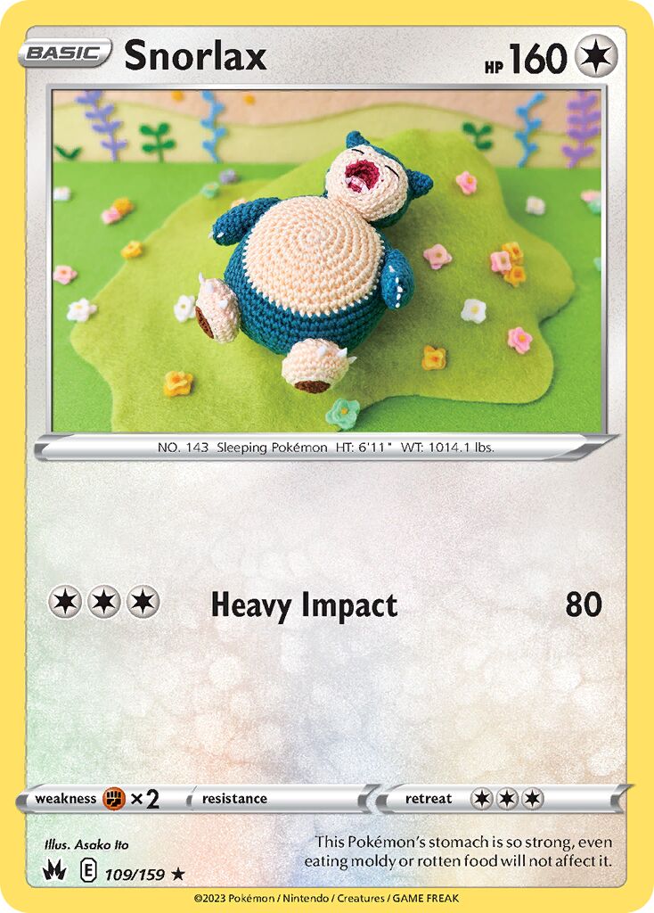 Snorlax 109/230 — Crown Zenith (English Pokémon TCG card)