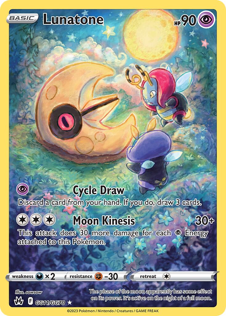 Lunatone 011/230 — Crown Zenith (English Pokémon TCG card)