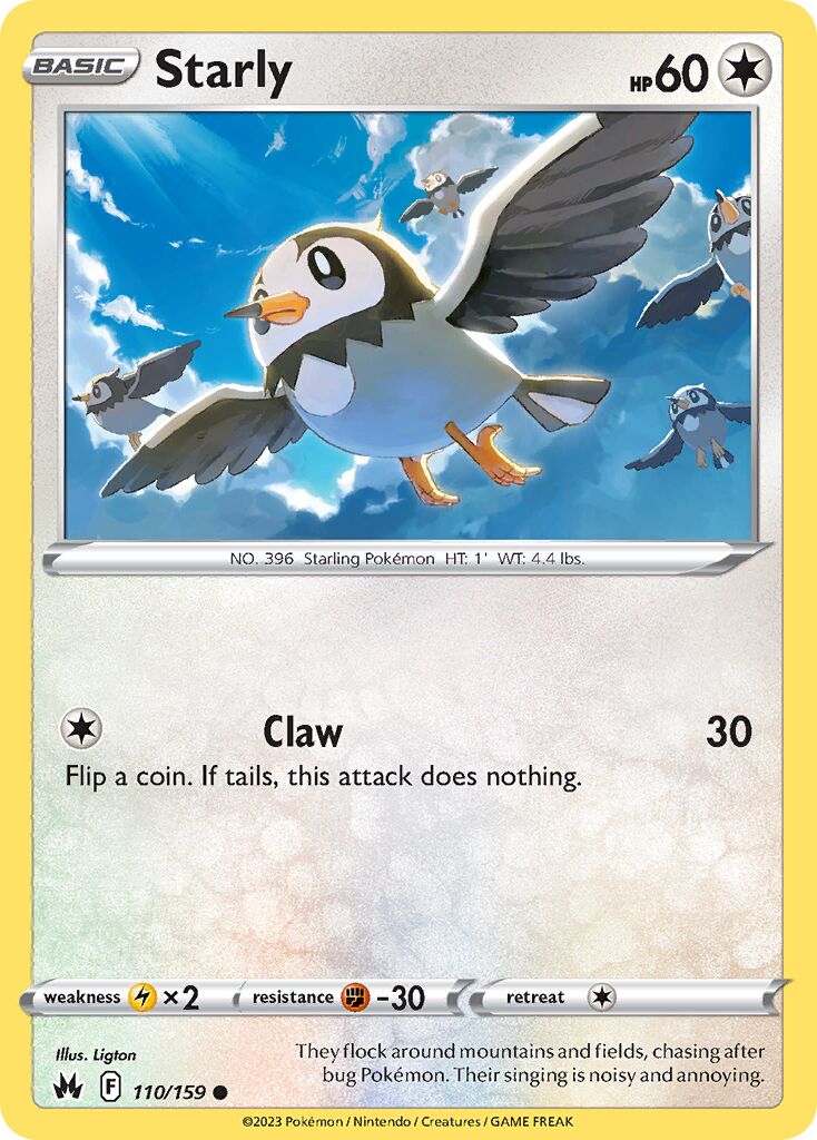 Starly 110/230 — Crown Zenith (English Pokémon TCG card)