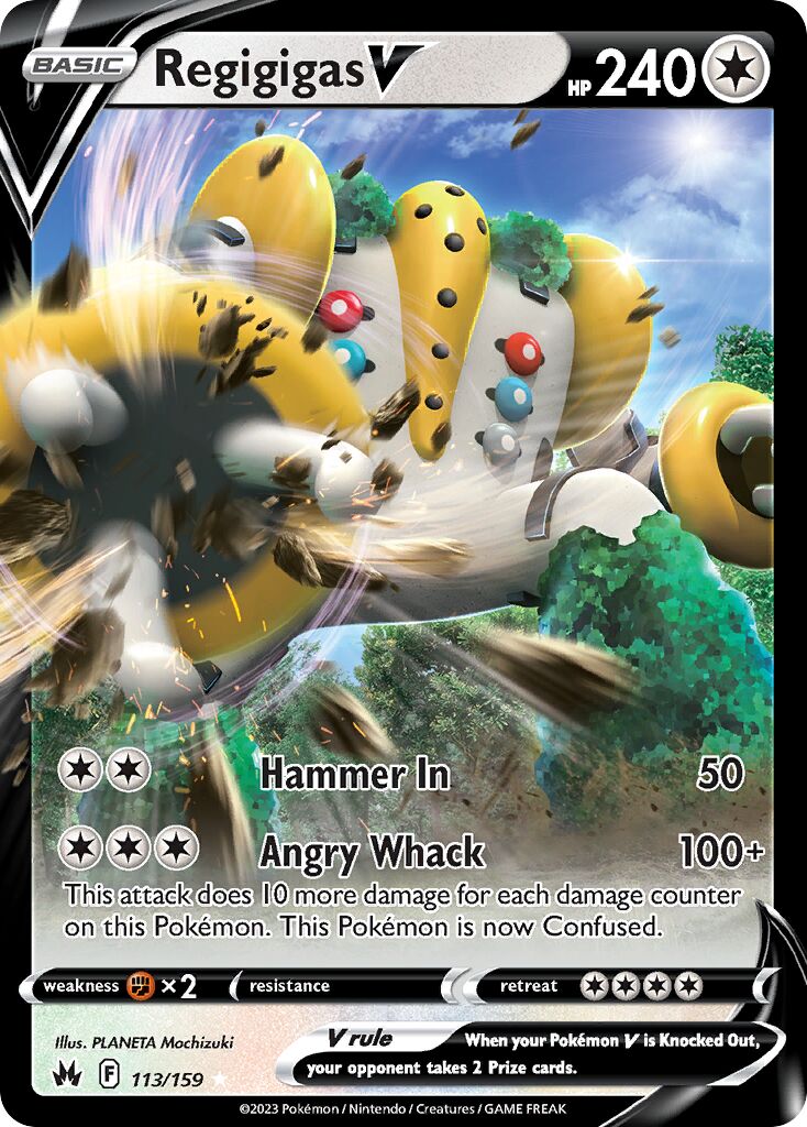 Regigigas V 113/230 — Crown Zenith (English Pokémon TCG card)