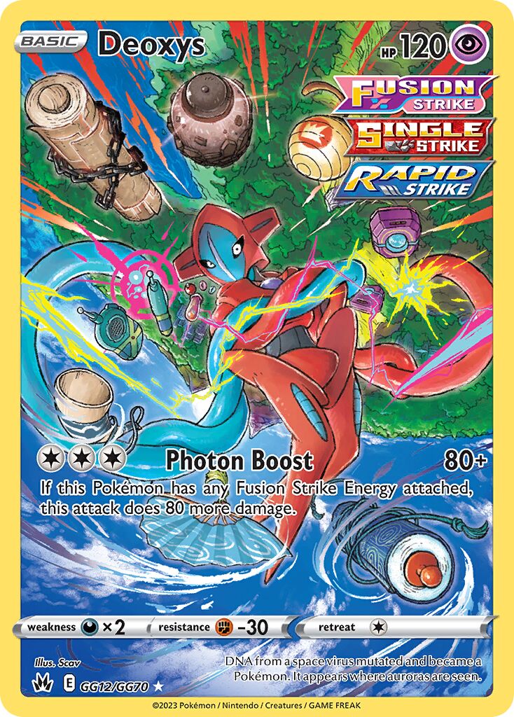 Deoxys 012/230 — Crown Zenith (English Pokémon TCG card)