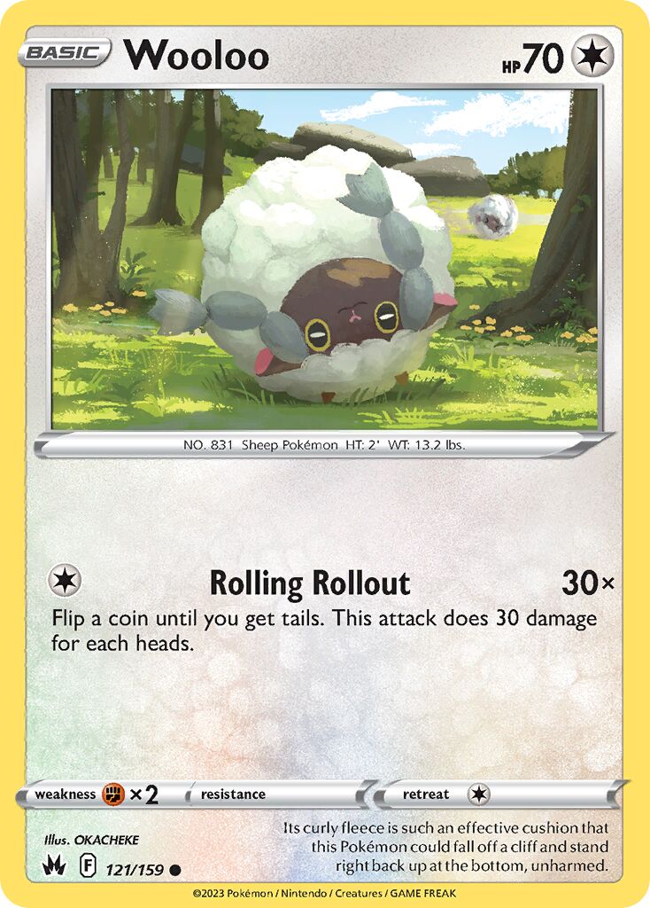 Wooloo 121/230 — Crown Zenith (English Pokémon TCG card)