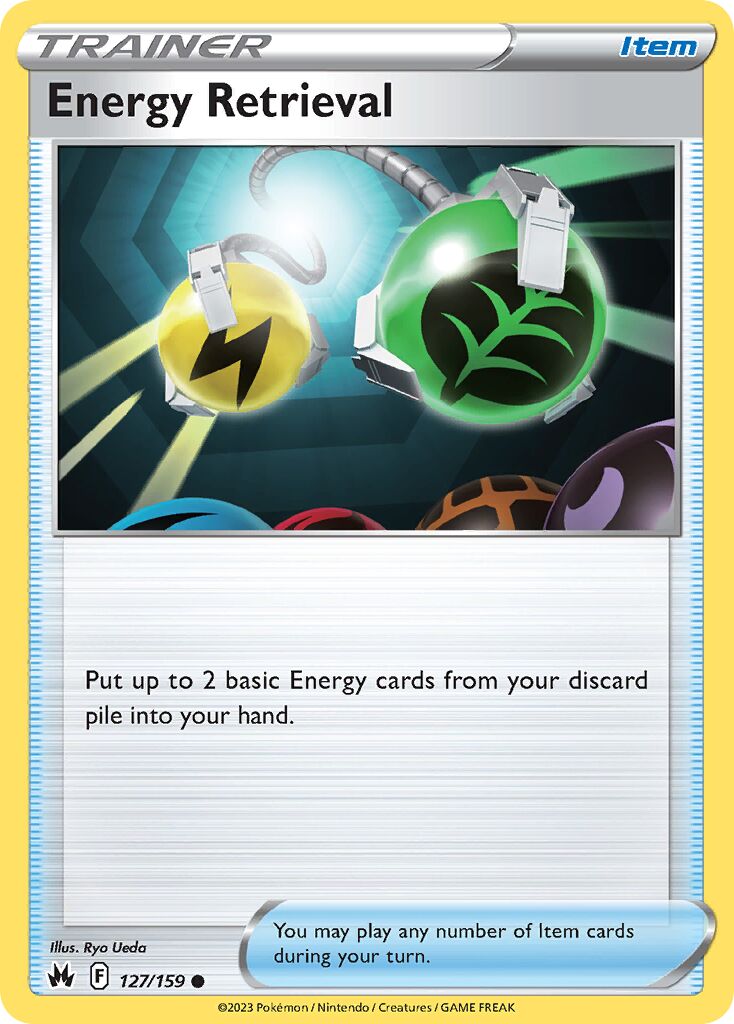 Energy Retrieval 127/230 — Crown Zenith (English Pokémon TCG card)