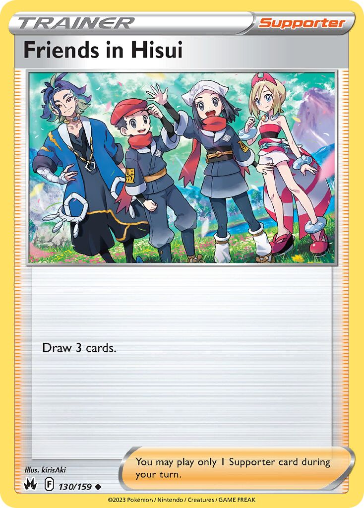 Friends in Hisui 130/230 — Crown Zenith (English Pokémon TCG card)