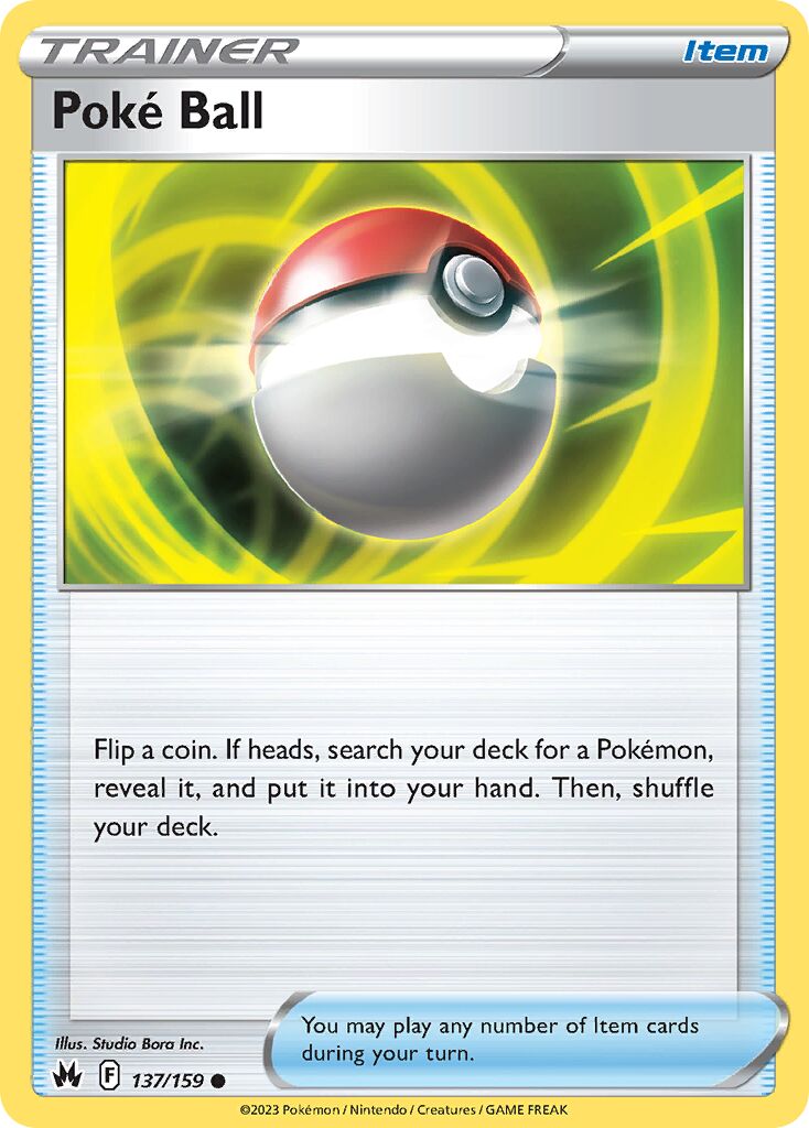 Poké Ball 137/230 — Crown Zenith (English Pokémon TCG card)