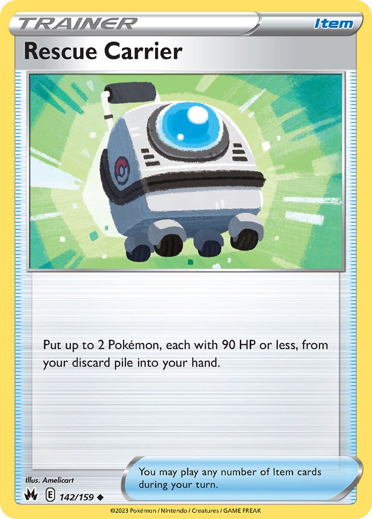 Rescue Carrier 142/230 — Crown Zenith (English Pokémon TCG card)