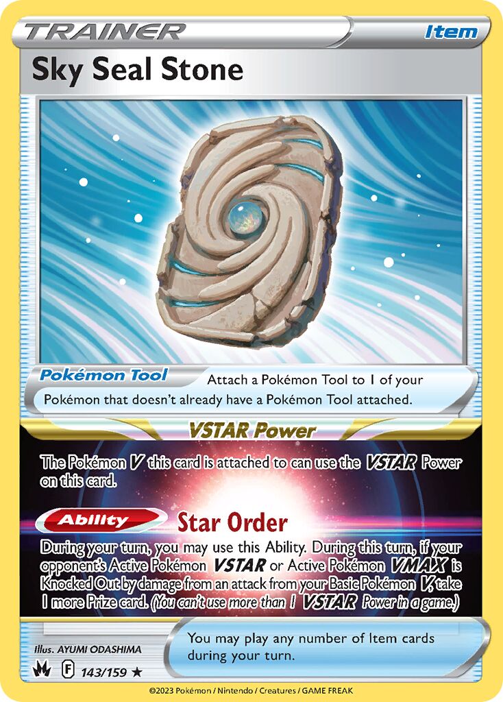 Sky Seal Stone 143/230 — Crown Zenith (English Pokémon TCG card)