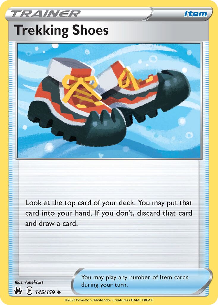 Trekking Shoes 145/230 — Crown Zenith (English Pokémon TCG card)