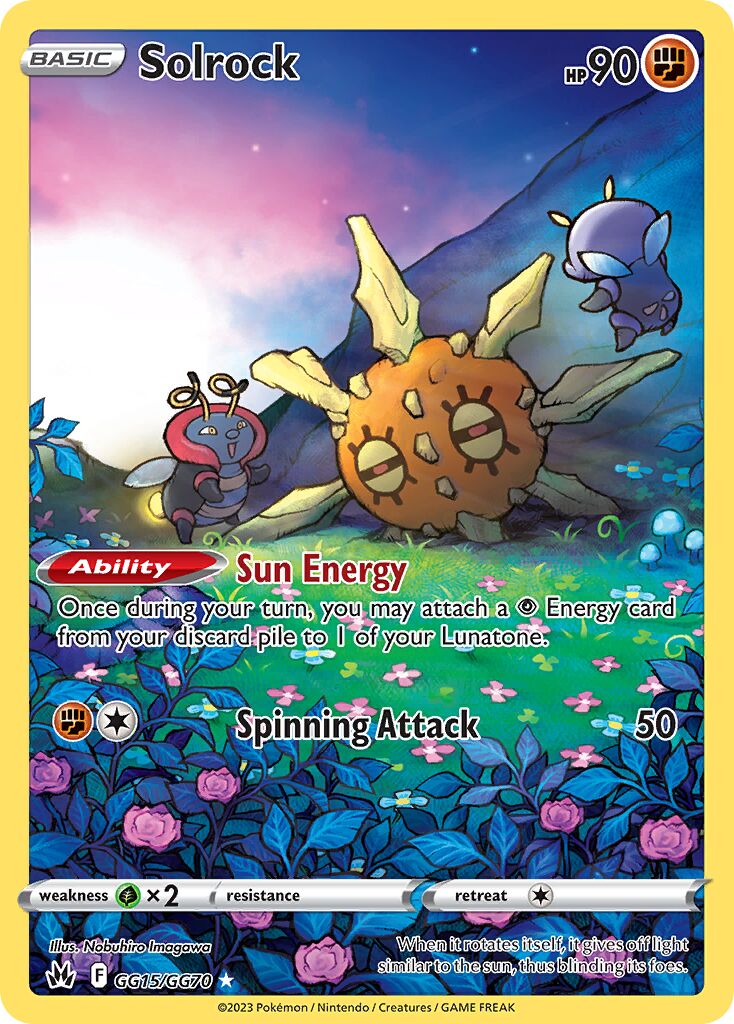 Solrock 015/230 — Crown Zenith (English Pokémon TCG card)