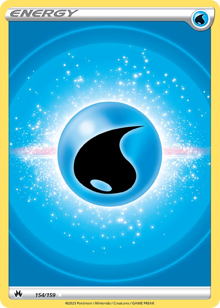 Water Energy 154/230 — Crown Zenith (English Pokémon TCG card)