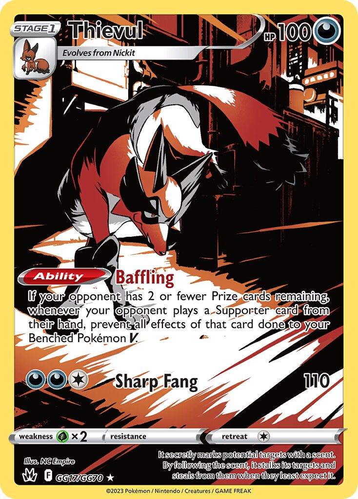 Thievul 017/230 — Crown Zenith (English Pokémon TCG card)