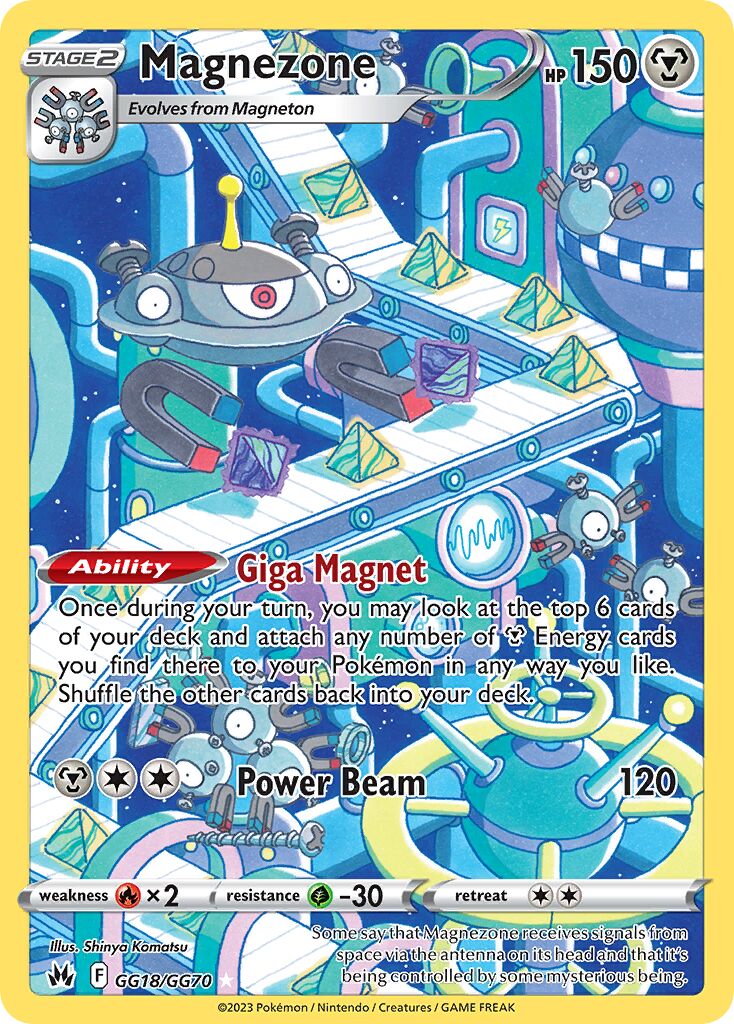 Magnezone 018/230 — Crown Zenith (English Pokémon TCG card)