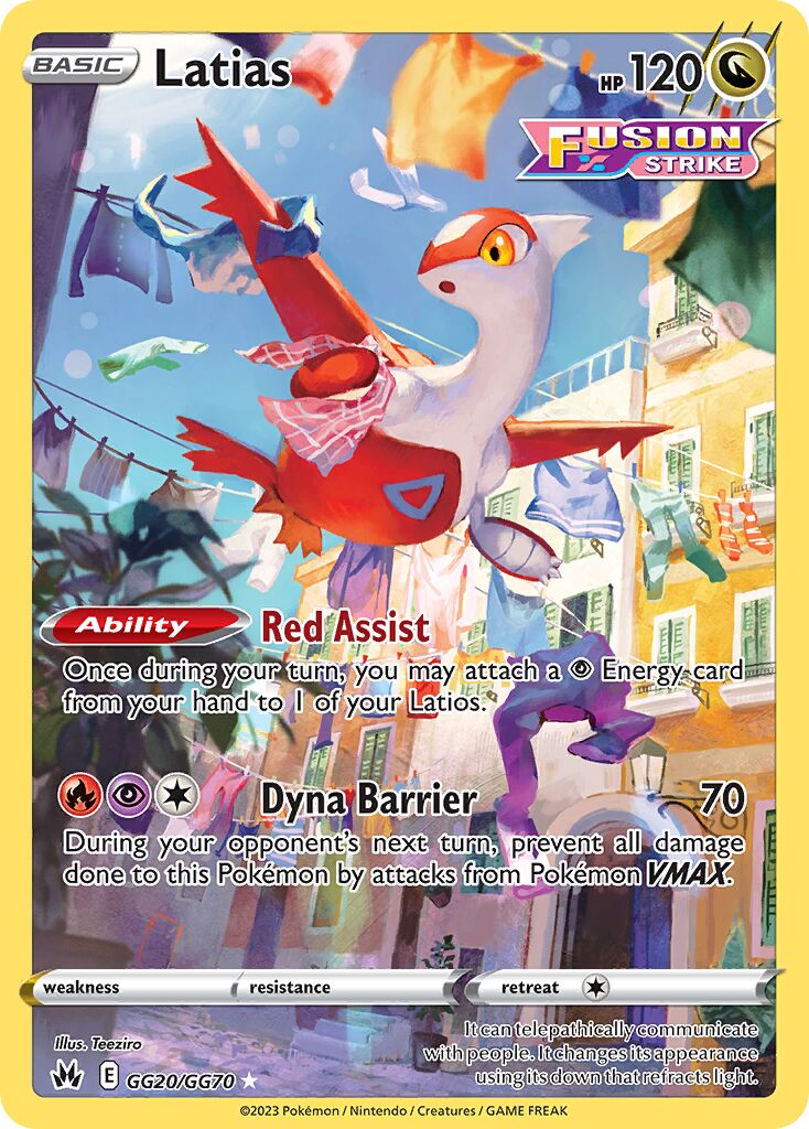 Latias 020/230 — Crown Zenith (English Pokémon TCG card)
