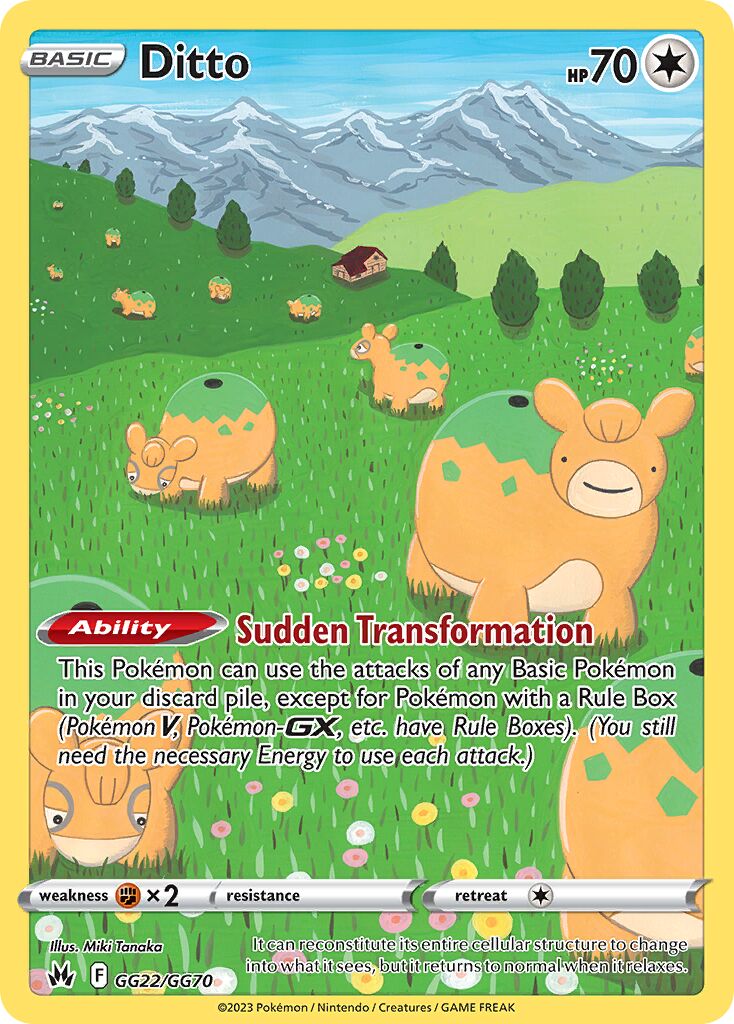 Ditto 022/230 — Crown Zenith (English Pokémon TCG card)