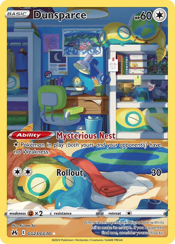 Dunsparce 023/230 — Crown Zenith (English Pokémon TCG card)