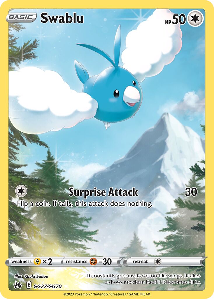 Swablu 027/230 — Crown Zenith (English Pokémon TCG card)