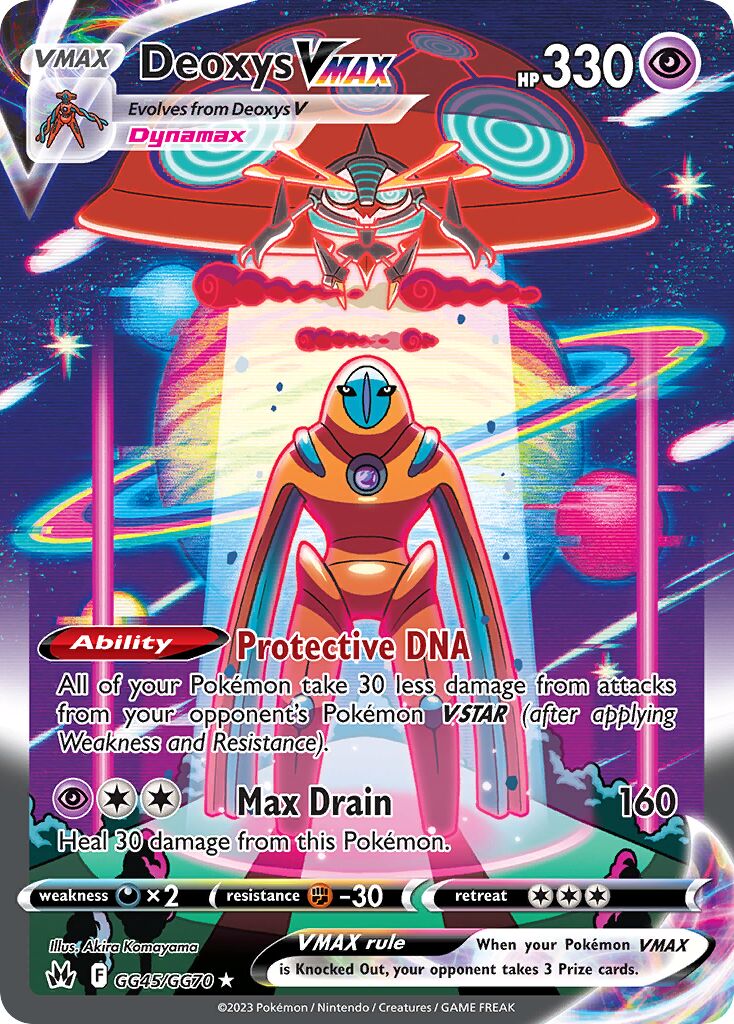Deoxys VMAX 045/230 — Crown Zenith (English Pokémon TCG card)