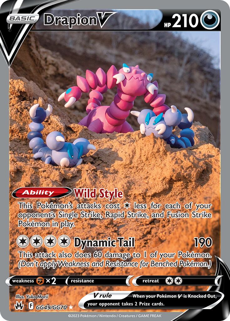 Drapion V 049/230 — Crown Zenith (English Pokémon TCG card)