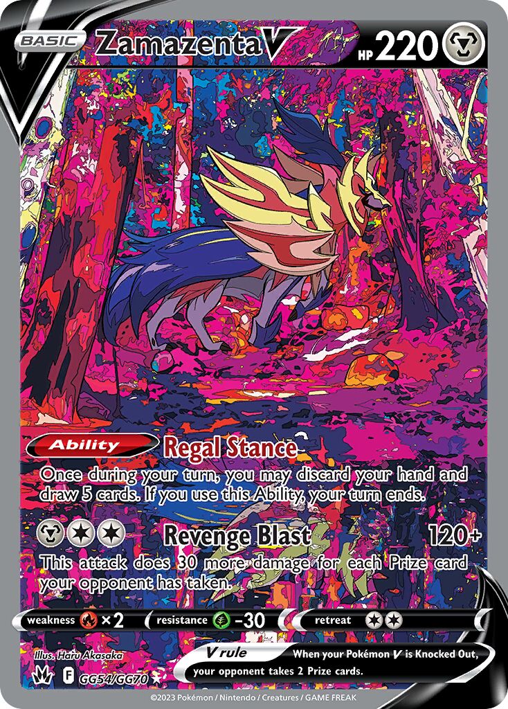 Zamazenta V 054/230 — Crown Zenith (English Pokémon TCG card)