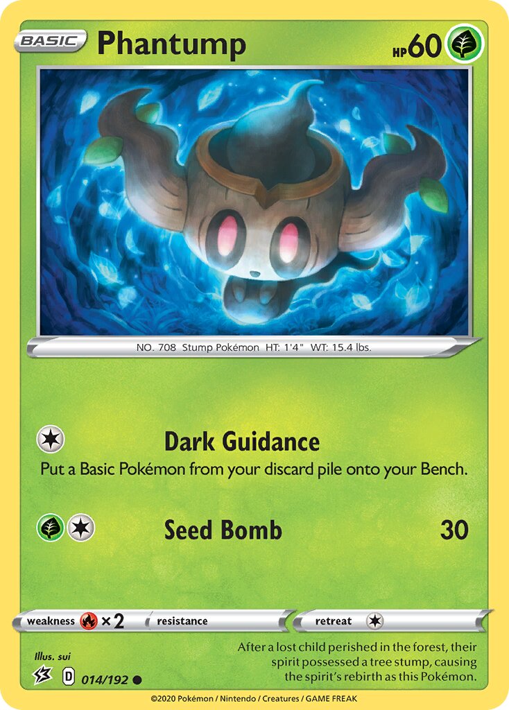 Phantump 014/192 — Rebel Clash (English Pokémon TCG card)