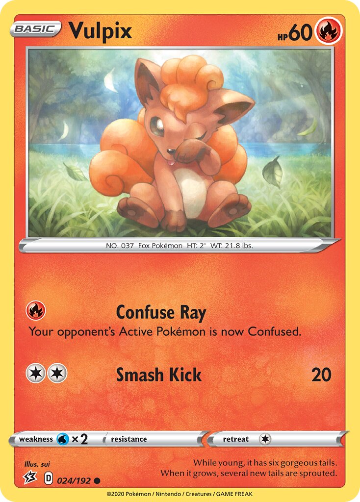 Vulpix 024/192 — Rebel Clash (English Pokémon TCG card)