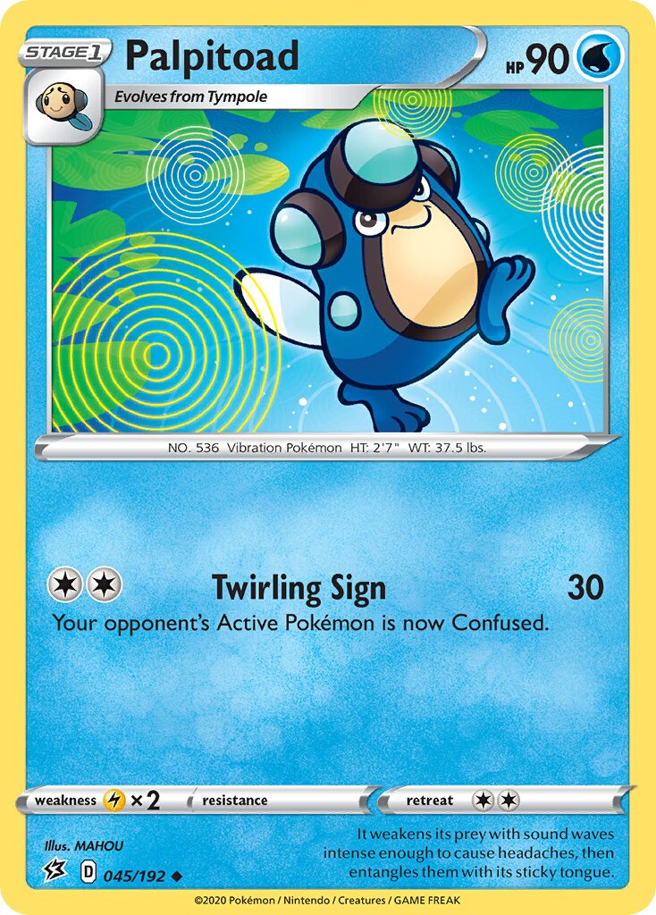 Palpitoad 045/192 — Rebel Clash (English Pokémon TCG card)