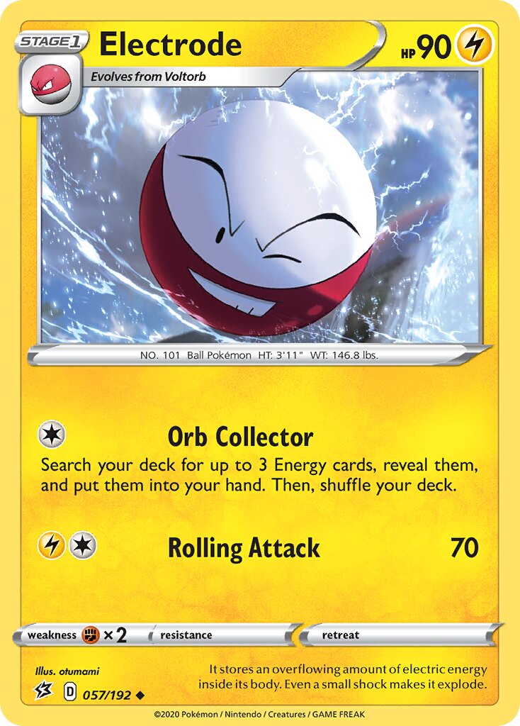 Electrode 057/192 — Rebel Clash (English Pokémon TCG card)
