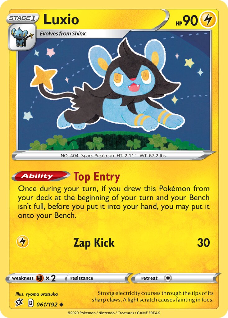 Luxio 061/192 — Rebel Clash (English Pokémon TCG card)