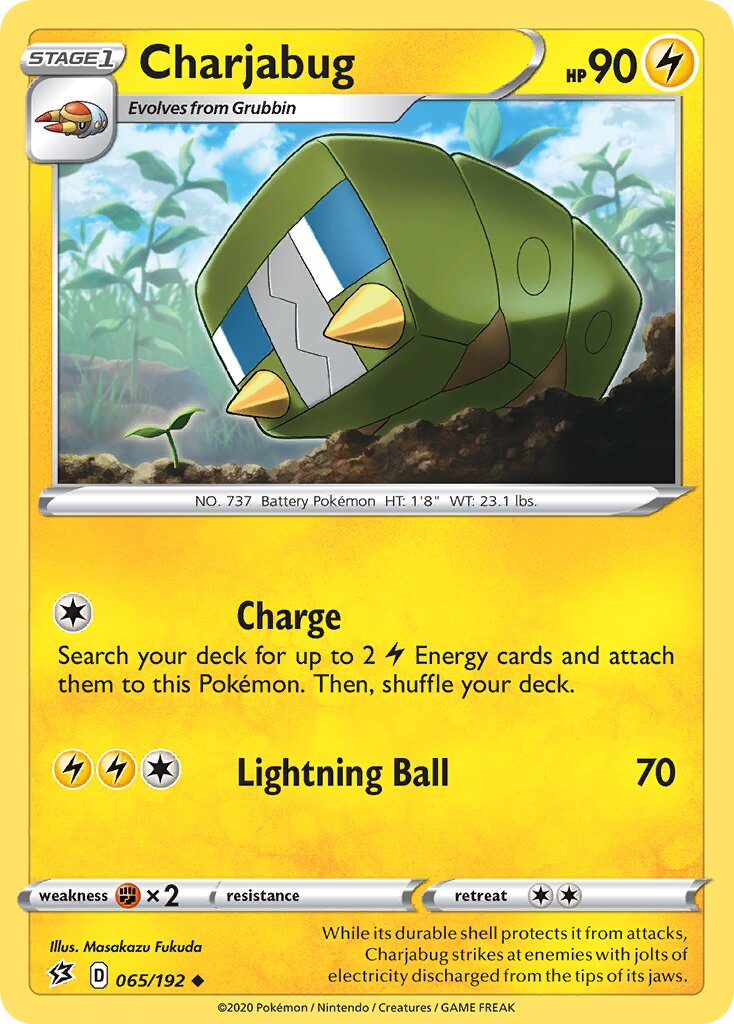 Charjabug 065/192 — Rebel Clash (English Pokémon TCG card)