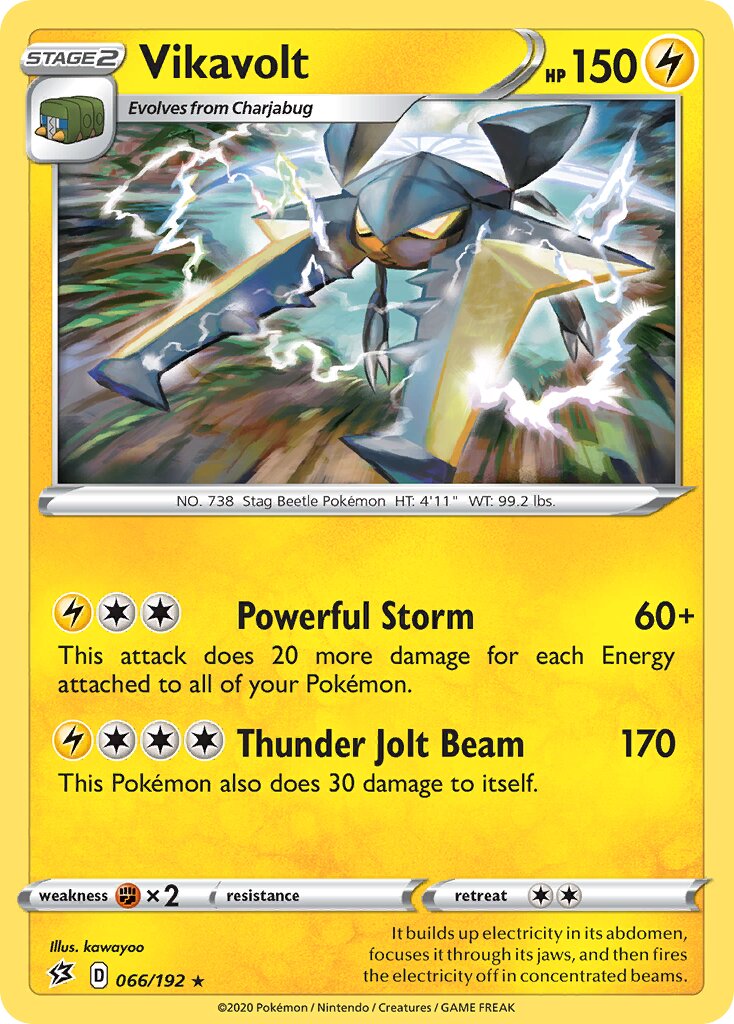 Vikavolt 066/192 — Rebel Clash (English Pokémon TCG card)