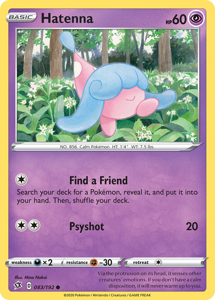 Hatenna 083/192 — Rebel Clash (English Pokémon TCG card)