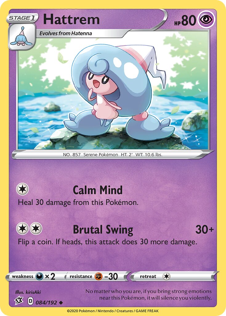 Hattrem 084/192 — Rebel Clash (English Pokémon TCG card)