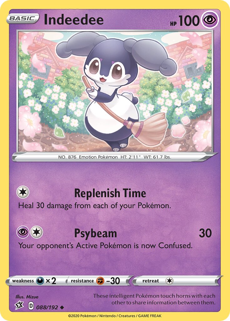 Indeedee 088/192 — Rebel Clash (English Pokémon TCG card)