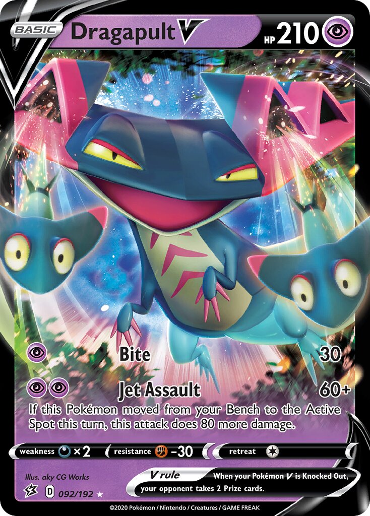 Dragapult V 092/192 — Rebel Clash (English Pokémon TCG card)