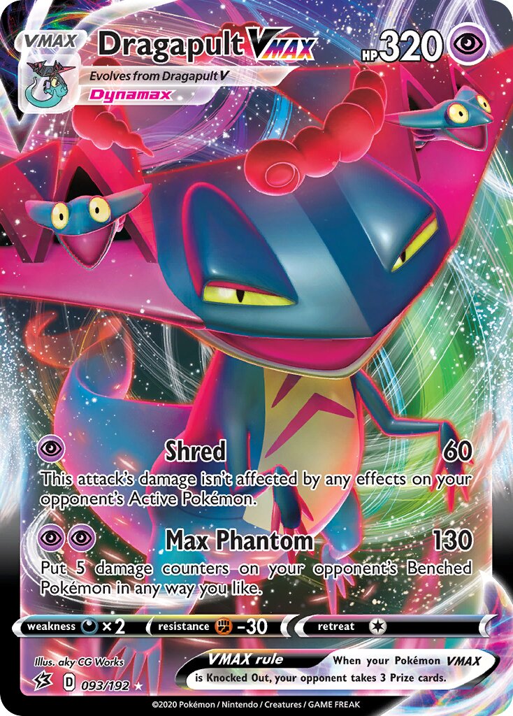 Dragapult VMAX 093/192 — Rebel Clash (English Pokémon TCG card)