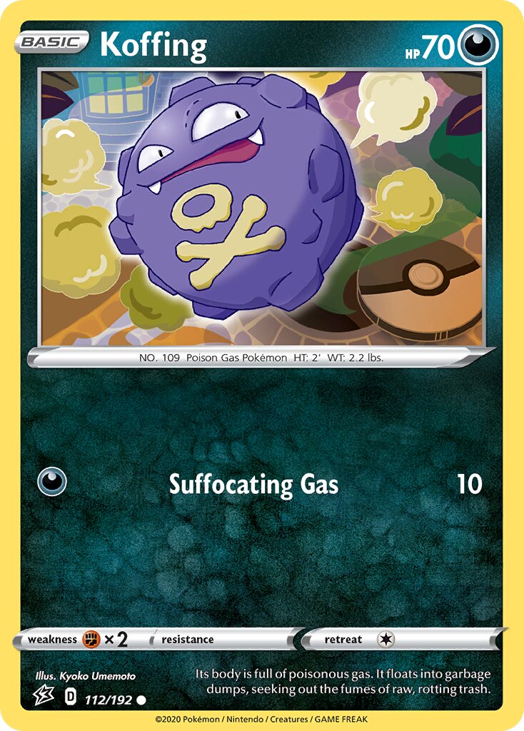 Koffing 112/192 — Rebel Clash (English Pokémon TCG card)