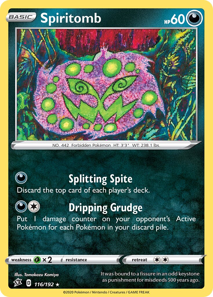Spiritomb 116/192 — Rebel Clash (English Pokémon TCG card)