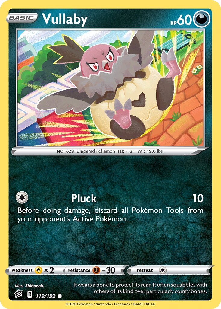 Vullaby 119/192 — Rebel Clash (English Pokémon TCG card)