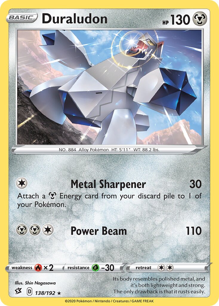 Duraludon 138/192 — Rebel Clash (English Pokémon TCG card)