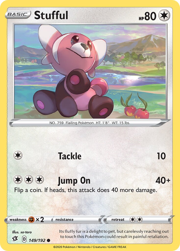 Stufful 149/192 — Rebel Clash (English Pokémon TCG card)