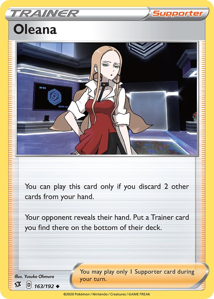 Oleana 163/192 — Rebel Clash (English Pokémon TCG card)
