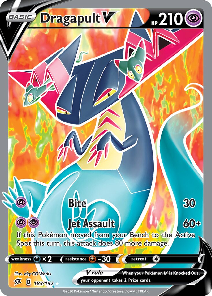 Dragapult V 183/192 — Rebel Clash (English Pokémon TCG card)