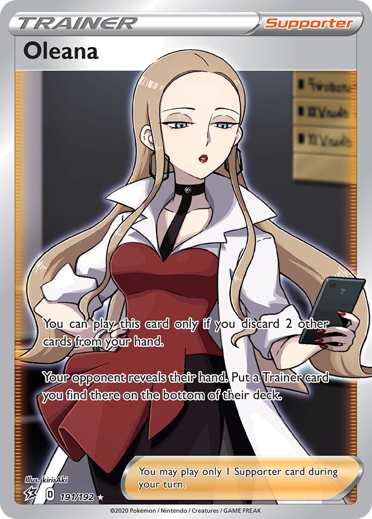 Oleana 191/192 — Rebel Clash (English Pokémon TCG card)