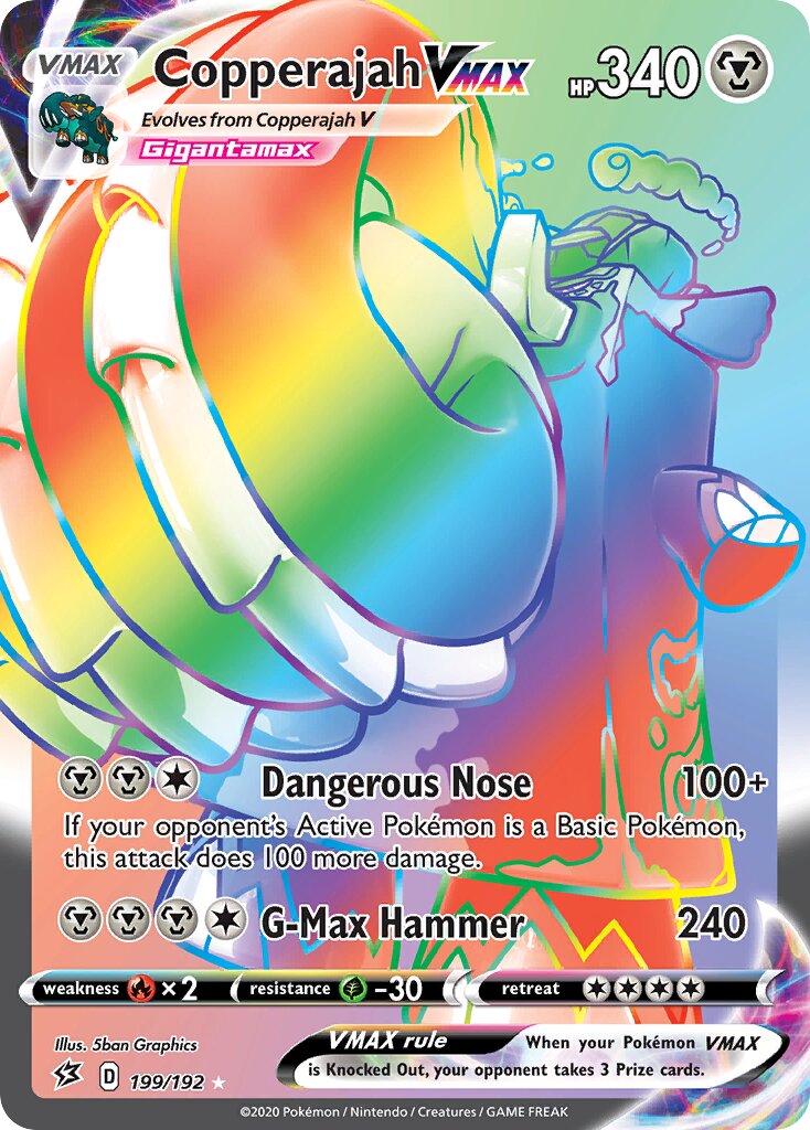 Copperajah VMAX 199/192 — Rebel Clash (English Pokémon TCG card)